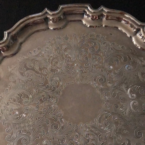 Vintage Primrose Plate Silverplate EP 10.5" Round - Picture 3 of 6